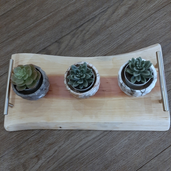 Handmade Live Edge Cedar Charcuterie Board - Picture 5 of 6